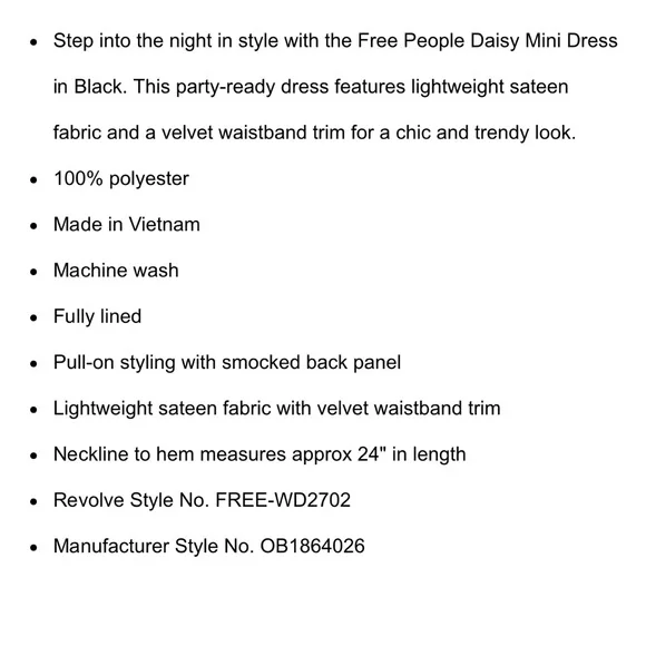 Free People Daisy Mini Dress - Picture 7 of 7